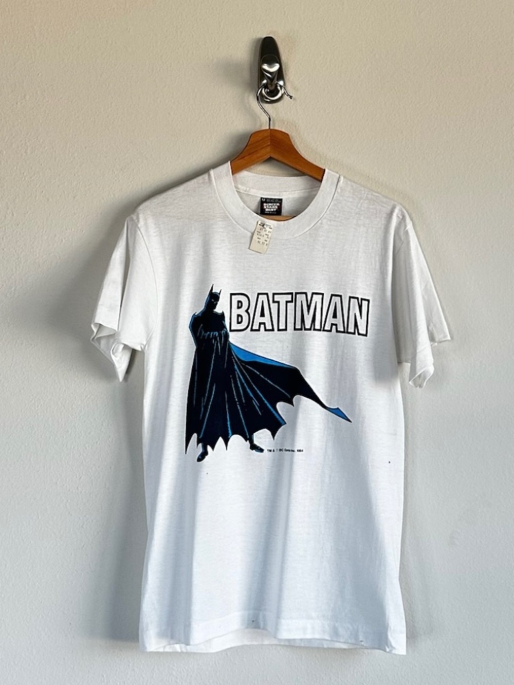 Vintage 90s Batman 1989 Screen Stars Single Stitch White Tee  Size Medium